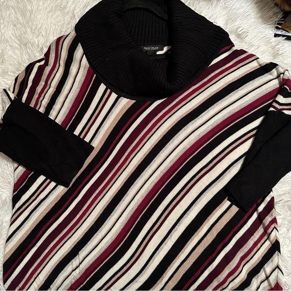 WHITE HOUSE BLACK MARKET cowl neck batwing sweater - Picture 3 of 7